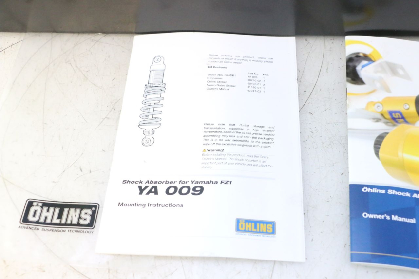 photo de AMORTYZATOR TYLNY YAMAHA FZ8 800 (2010 - 2016) - Kontrola wizualna