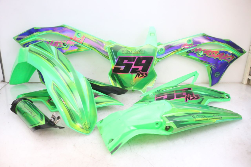 photo de PEŁNY ZESTAW OWIEWEK KAROSERYJNYCH KAWASAKI KXF KX-F 250 (2017 - 2019) - Widok główny