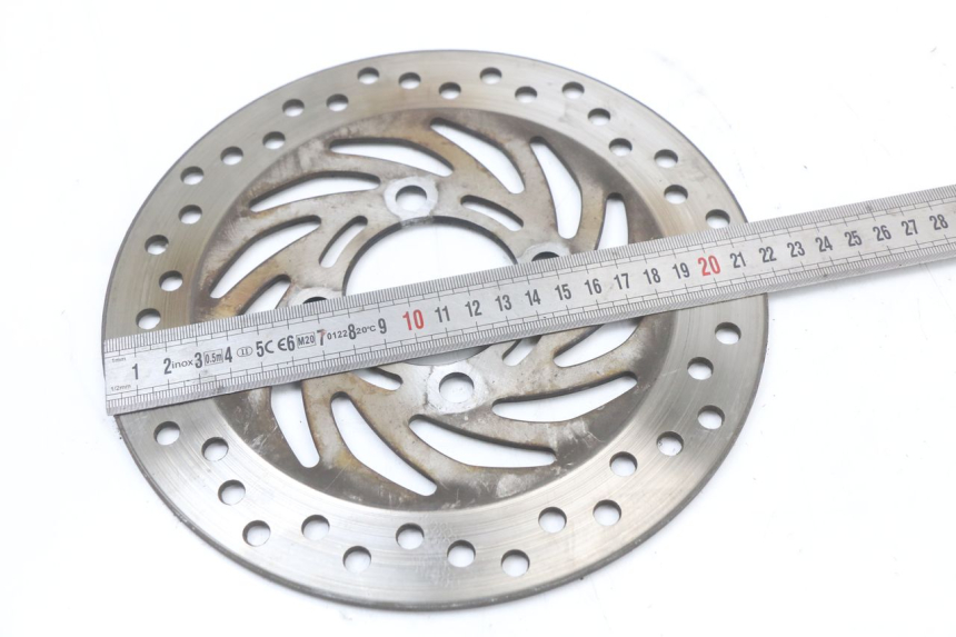 photo de TARCZA HAMULCOWA PRZEDNIA HONDA PCX (JF28) 125 (2009 - 2011) - Zoom stanu zużycia