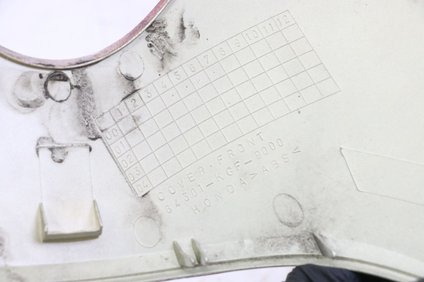 photo de GÓRNA PRZEDNIA MASKOWNICA HONDA NES AROBASE 125 (2000 - 2003) - Zoom stanu zużycia