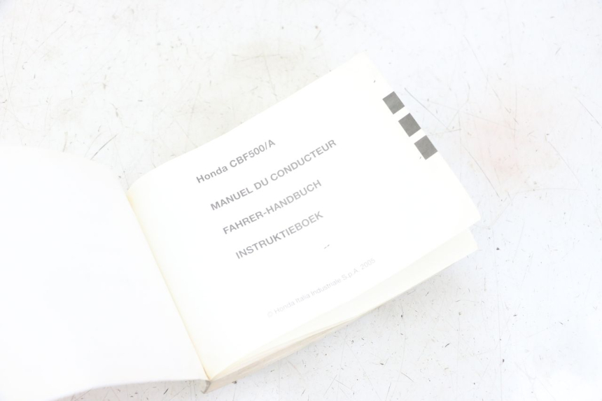 photo de INSTRUKCJA OBSŁUGI HONDA CBF 500 (2004 - 2007) - Szczegół części