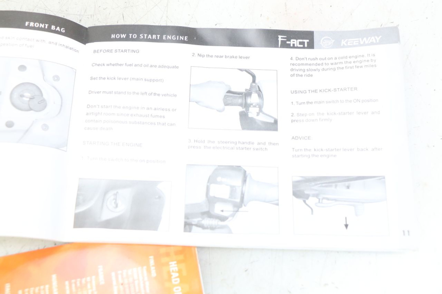 photo de INSTRUKCJA OBSŁUGI KEEWAY F-ACT FACT 50 (2006 - 2011) - Zoom stanu zużycia