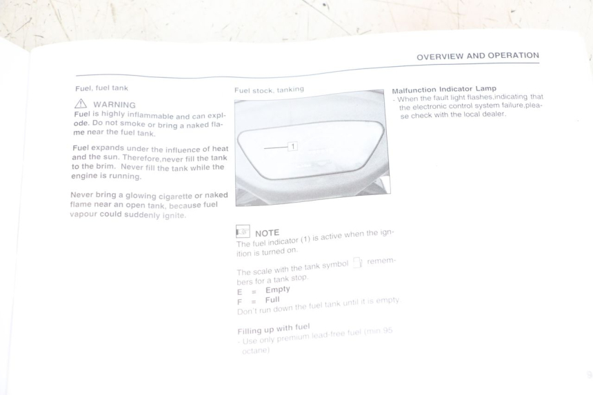 photo de INSTRUKCJA OBSŁUGI TNT MOTOR ROMA 10' 4T 50 (2019 - 2022) - Zoom stanu zużycia