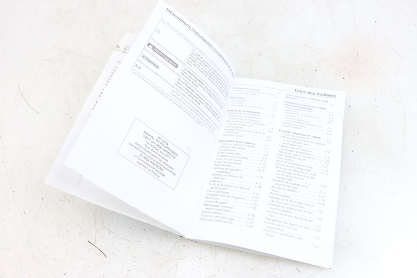 photo de INSTRUKCJA OBSŁUGI YAMAHA XMAX X-MAX ABS 125 (2017 - 2020) - Zoom stanu zużycia