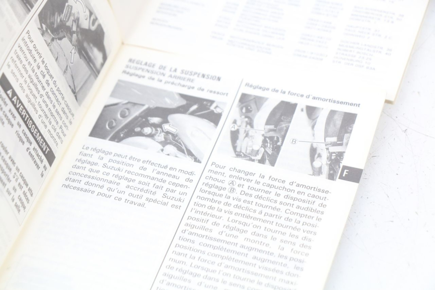 photo de INSTRUKCJA OBSŁUGI SUZUKI XF FREEWIND 650 (1997 - 2003) - Inny kąt widzenia