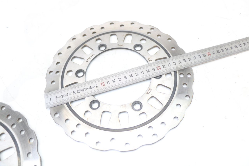 photo de ZESTAW PRZEDNICH TARCZ HAMULCOWYCH REGAL RAPTOR RAXTER 2 125 (2007 - 2015) - Zoom stanu zużycia