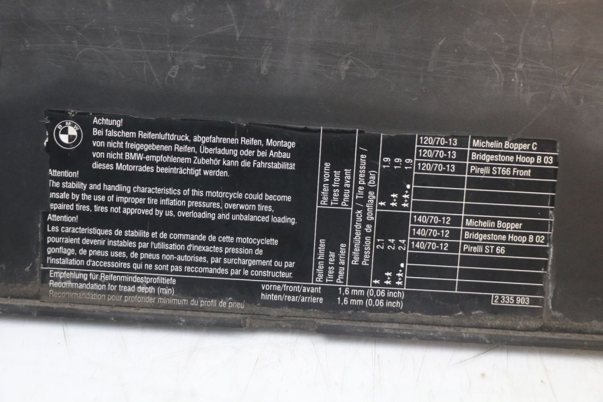 photo de TYŁ SIEDZENIA BMW C1 125 (2000 - 2003) - Inny kąt widzenia